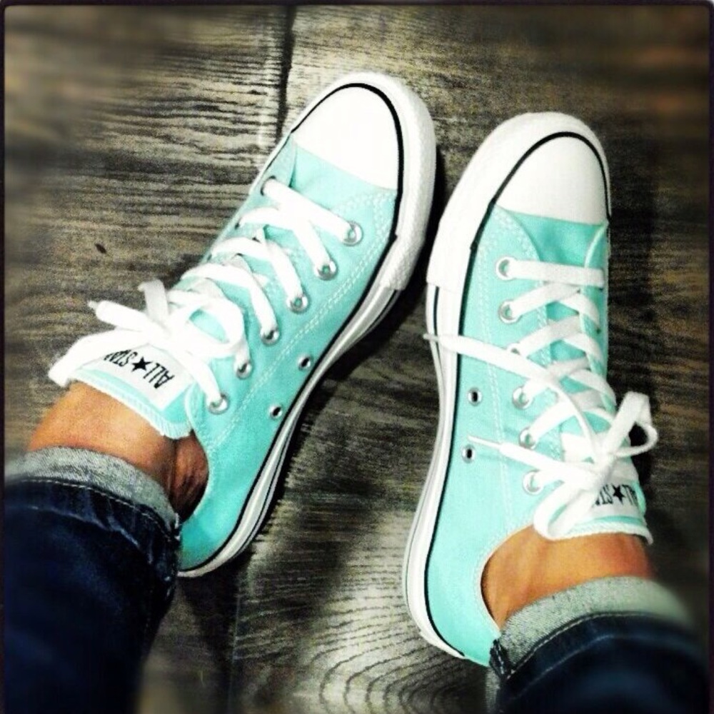 Mint Green Converse - image 1